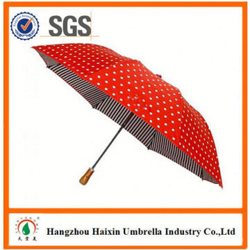 Professional OEM Factory Supply custom 2 fold umbrella offset with Crooked Handle